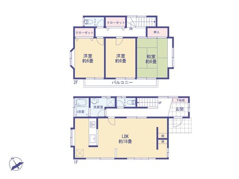 3LDK、価格2399万円、土地面積121.55㎡、建物面積91.08㎡