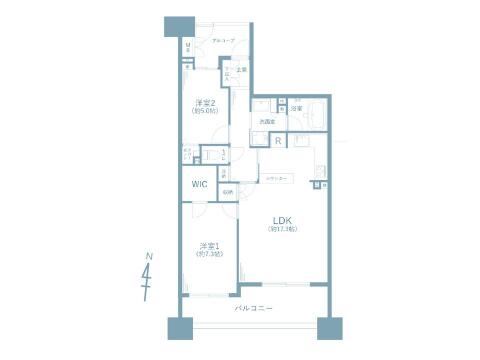 こちらの間取り図で、お部屋の配置や動線をイメージしていただけます。お部屋ごとの広さやレイアウトを参考に、生活のシーンを思い描いてみてください。