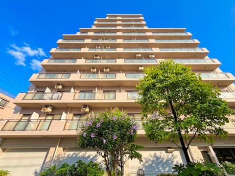 淡いトーンの外装材を使用した穏やかで品のある外観。光の当たり方によって表情が変わる外壁が、四季折々の風景に映える美しい住まいの顔を見事につくり出します。