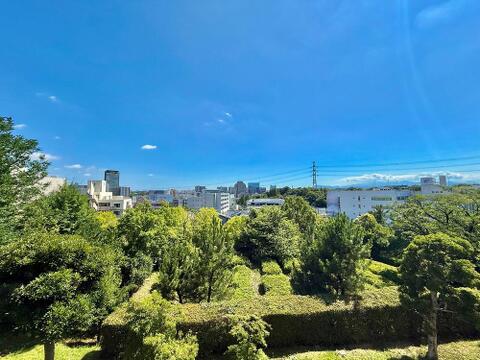 緑豊かな眺めが楽しめる住まい。自然の景色が日常に安らぎをもたらし、室内にいながら四季の移り変わりを感じられる心地よい環境です。