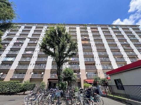 「安心の大規模レジデンス」総戸数593戸の堂々たる佇まい。緑豊かで開放感のある好立地です。