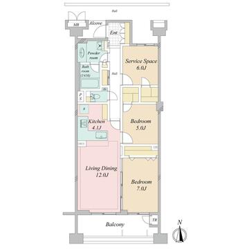 2LDK+S、価格14480万円、専有面積77.97㎡、バルコニー面積11.4㎡