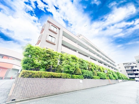 手入れの行き届いた鮮やかな植栽が、住まいの品格をより一層高めます。重厚感あふれる外観デザインと豊かな緑が調和し、都会の喧騒を忘れさせてくれるような、穏やかで上質な住環境がここにあります。