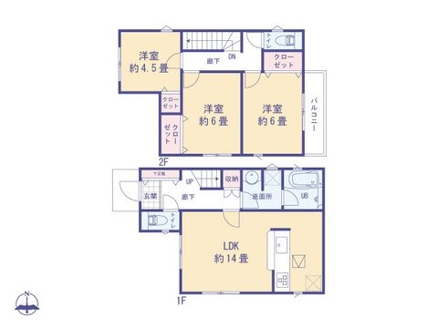 価格5080万円、土地面積96.42㎡、建物面積77.76㎡