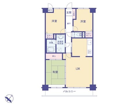 間取図 和室は洋室に変更予定です