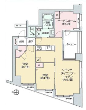 間取り図(2026年6月撮影時)