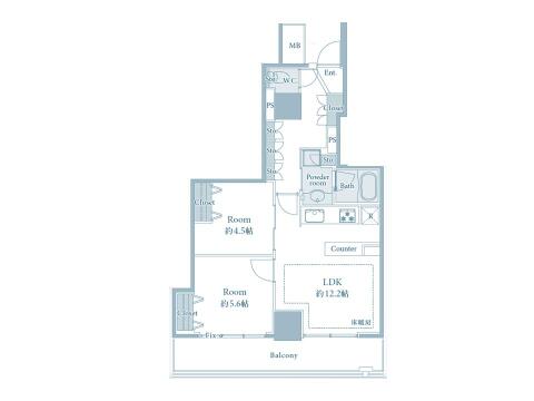 こちらの間取り図で、お部屋の配置や動線をイメージしていただけます。お部屋ごとの広さやレイアウトを参考に、生活のシーンを思い描いてみてください。