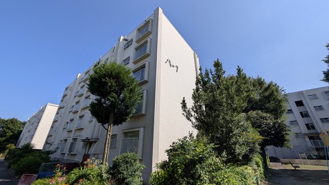 建物の周囲には豊かな植栽がされており、都心にありながら自然を身近に感じられる環境です。