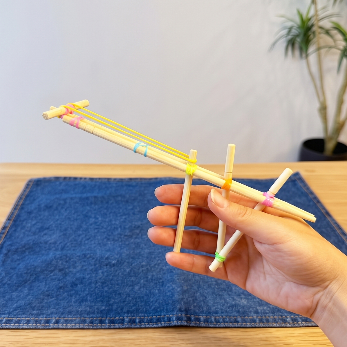 進化した!わりばし鉄砲
ひと工夫でパワーアップ!!
