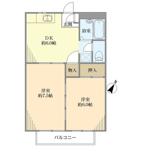 101号室間取図