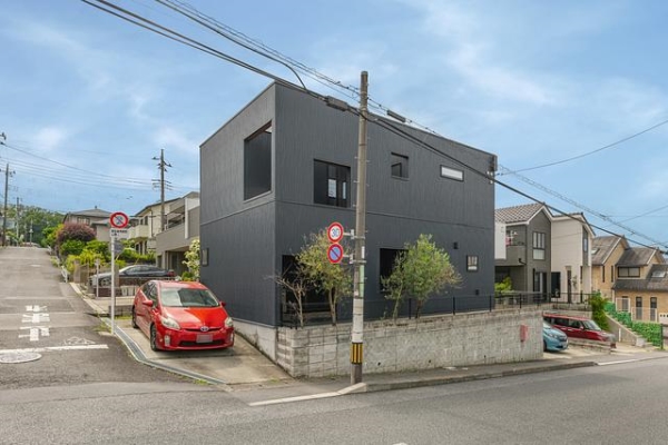 角地に位置する注文住宅