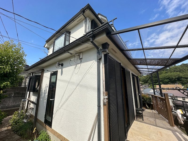 【外観】ゆとりある土地面積の一戸建て