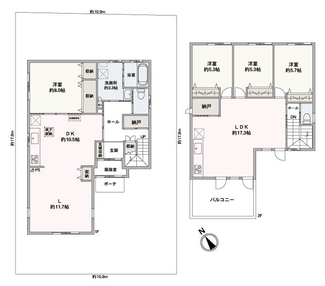 2007年築の平屋建のお家を簡易二世帯仕様住宅として2017年に増築しました