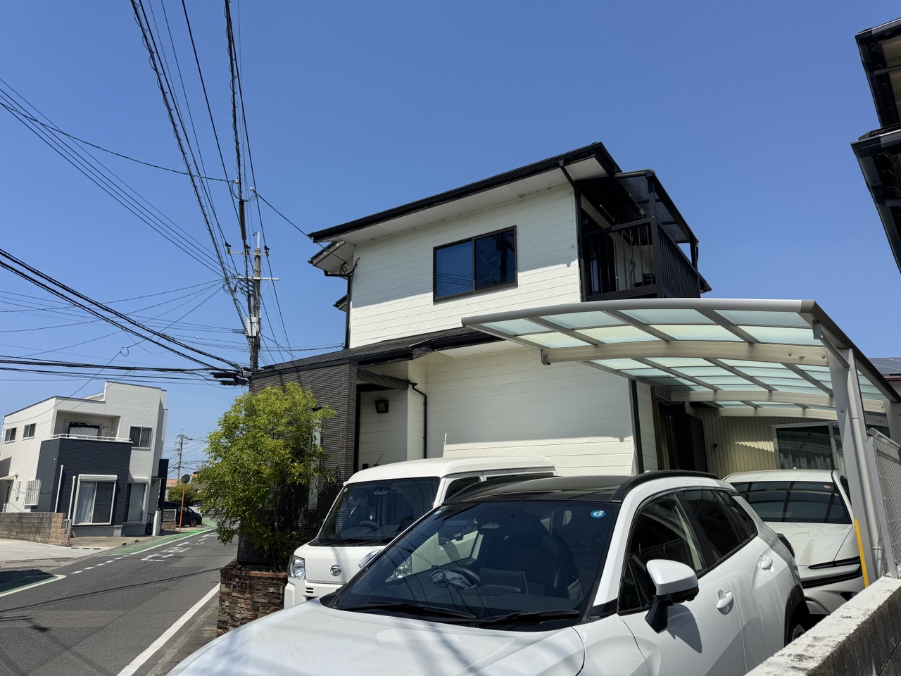 土地面積48坪のゆとりある敷地に佇む、全居室収納付き4LDKの中古戸建てです。
