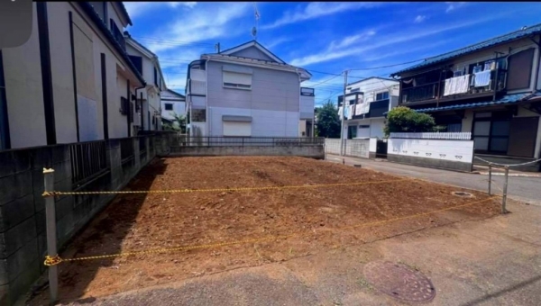 北東角地。実測土地面積108.71㎡（32.88坪）
