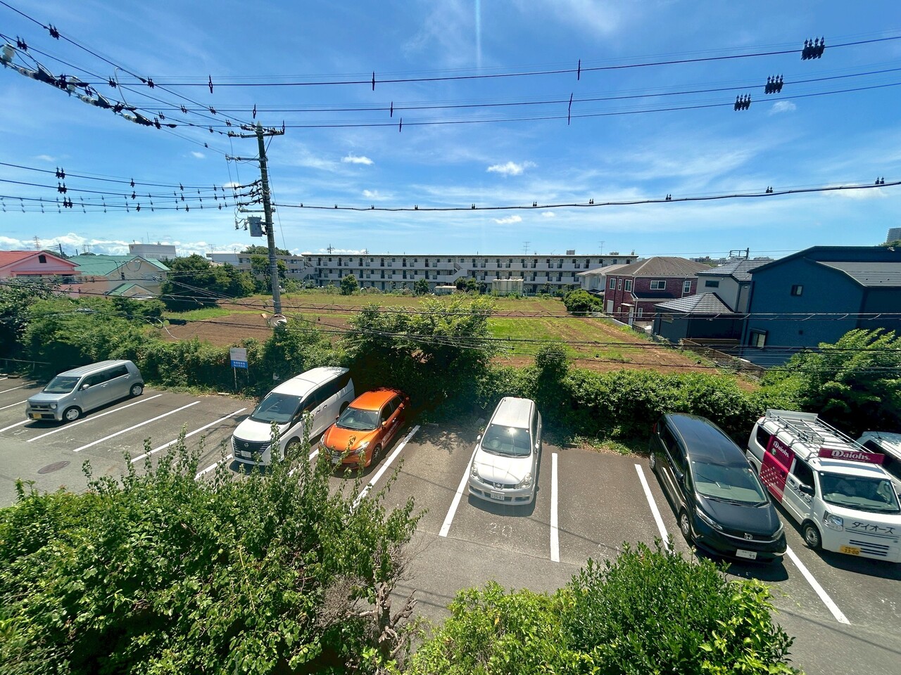 建物２階からの眺望