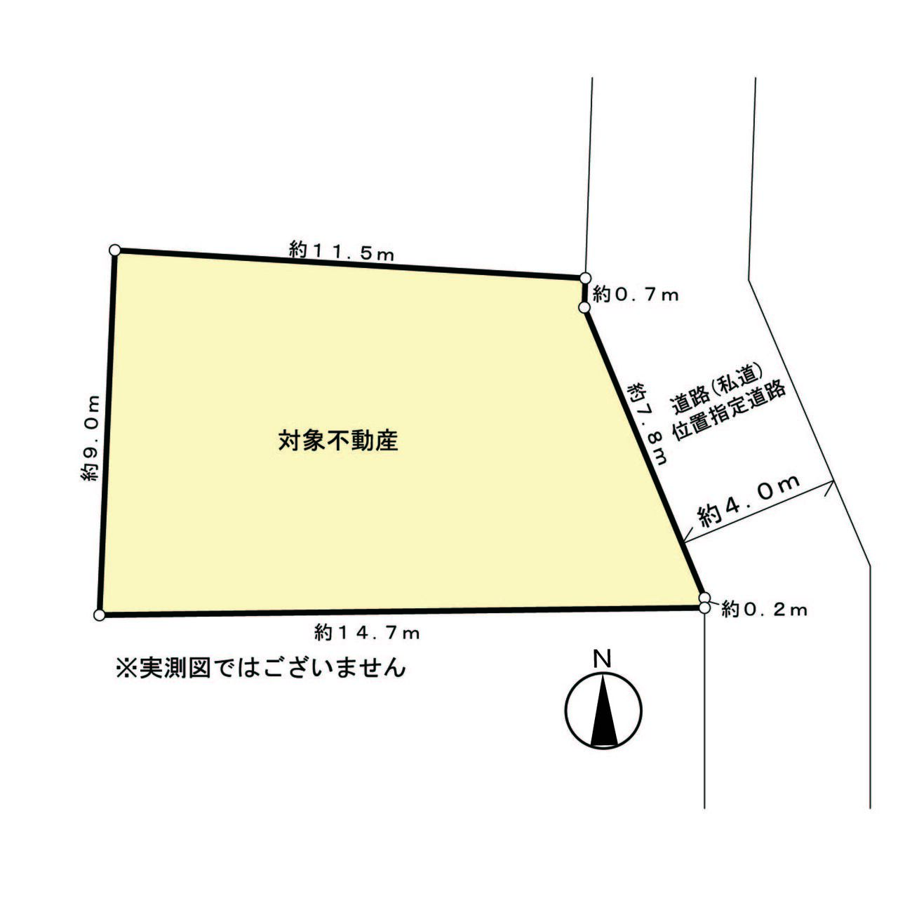 東側道路に面しています。敷地の形状や立地を活かした住まいづくりをご検討いただけます。ぜひ、現地にて住まいのイメージをご膨らませください。