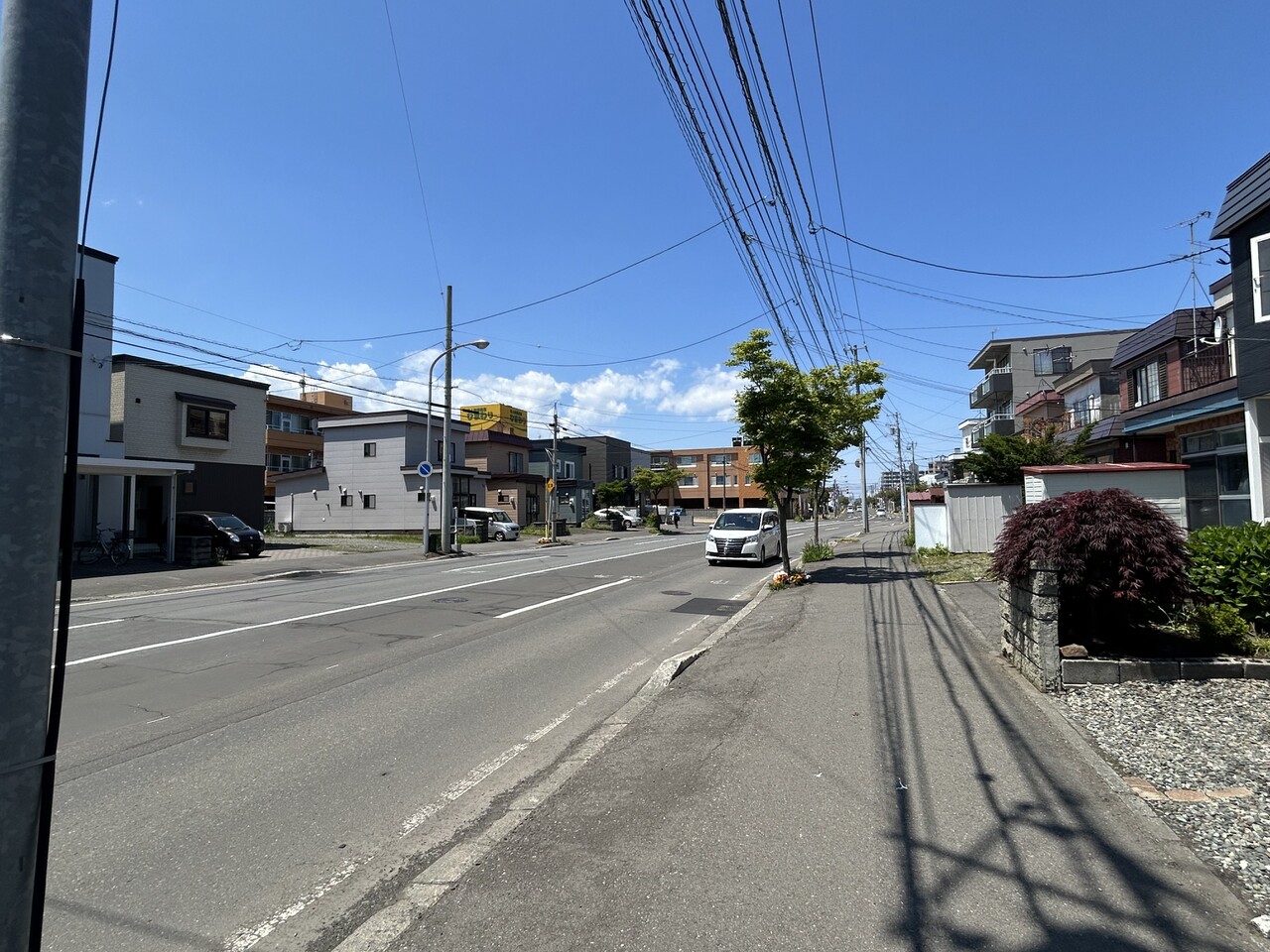 高低差のないフラットな地形です