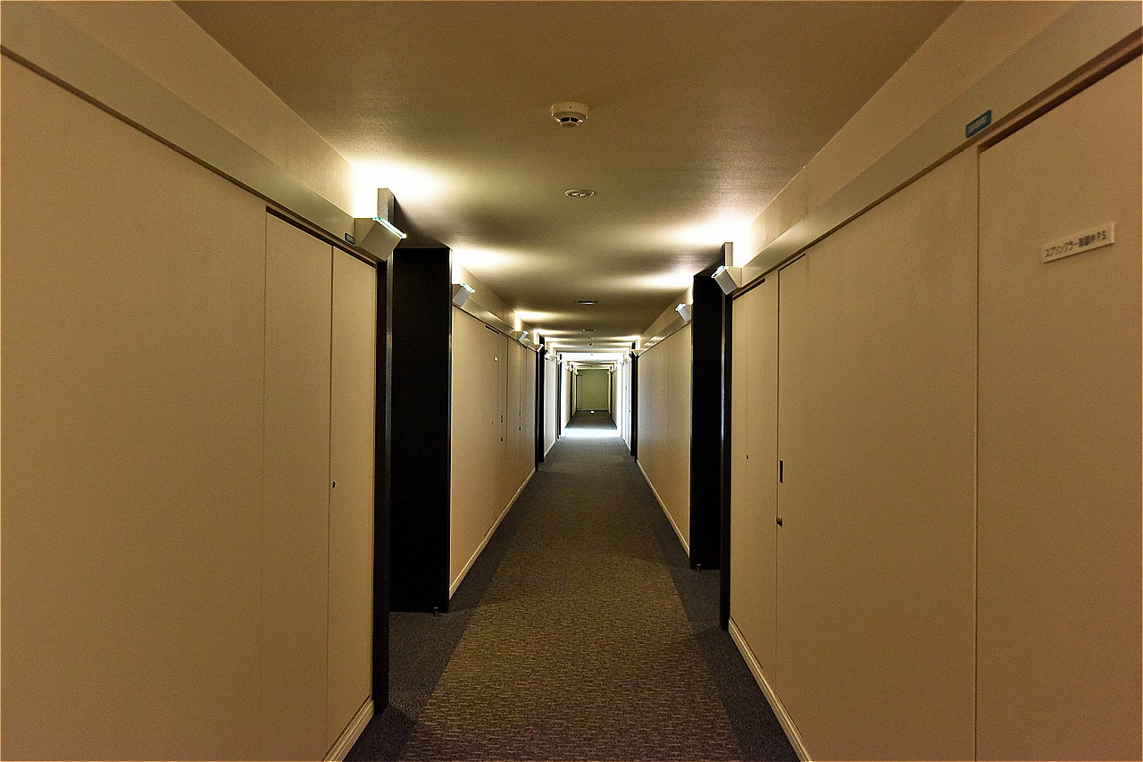 ホテルライクな内廊下設計が採用されています。住まう方のプライバシーに配慮された空間です。