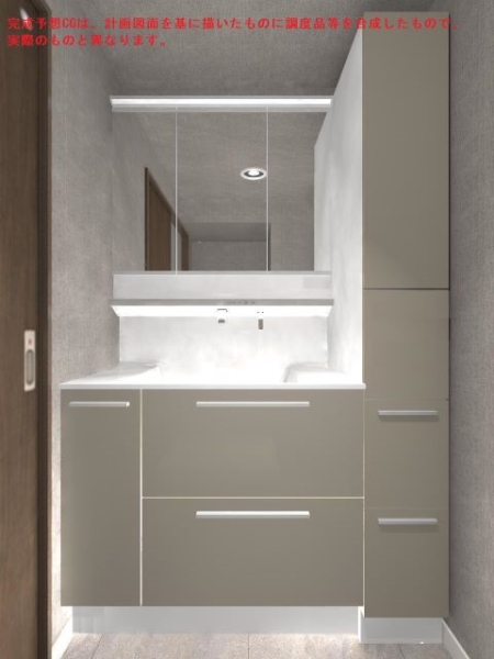 TOTO製洗面化粧台実装予定