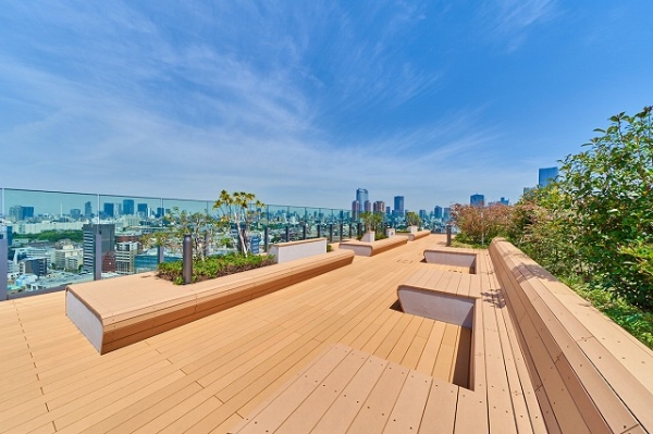 屋上の共用スペース