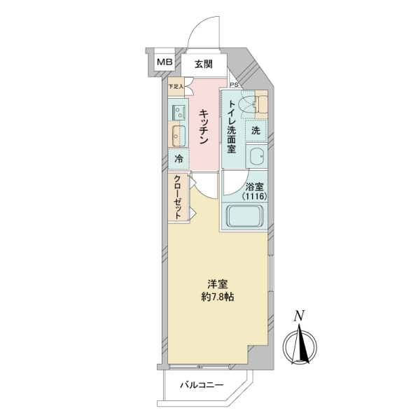 南向き角部屋2面採光日当たりの良いお部屋