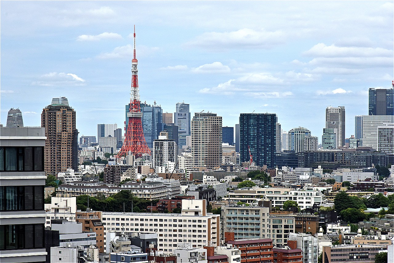 洋室からは東京タワーを望むことができます。都会の洗練された街並みを日々身近に感じられる、贅沢なロケーションです。※眺望は将来にわたって保証するものではありません。