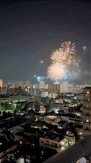 2025年大田区花火大会の様子（売主様提供写真）