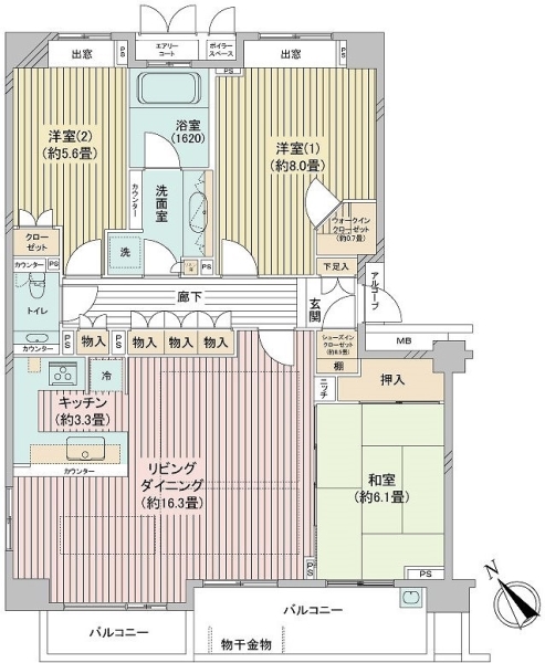 現在空室の為、ごゆっくりとご見学いただけます