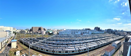南東向きにつき陽当たり・眺望良好