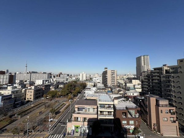 北向きバルコニー側眺望