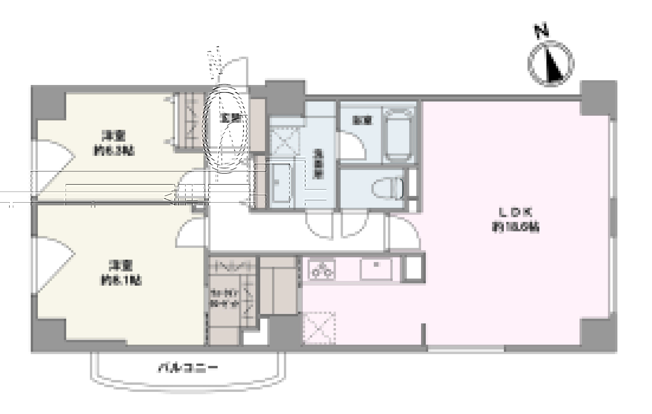 明るく開放的な3階部分の南東角住戸。全居室6帖超のゆとりある間取り設計です。パントリーやWICなど、豊富な収納も魅力です。2026年3月内装リフォーム済につき、気持ちよく新生活をはじめられます。