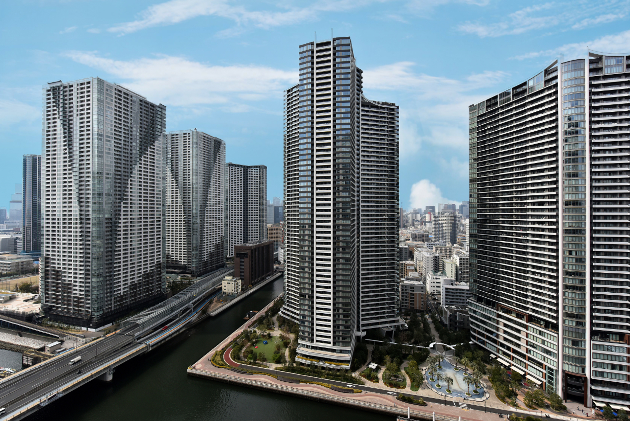 【現地外観写真】総戸数1450戸。大切なペットと一緒に暮らせるマンションです(細則あり)。周辺環境とあわせてご検討くださいませ。