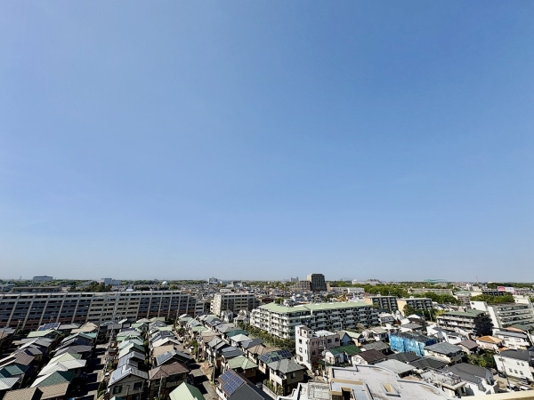 北西側バルコニーからの眺望！