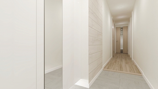 姿鏡とエコカラットが迎える、上質な玄関※写真はイメージです