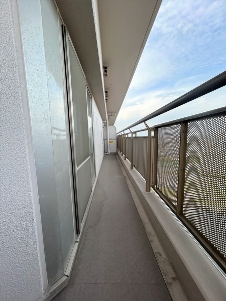 29.19㎡の広々としたバルコニー