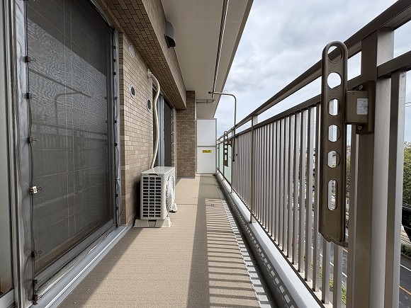 8.46㎡のバルコニー