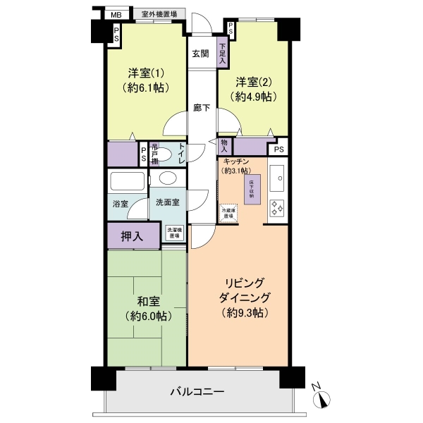 4階住戸・南西向き