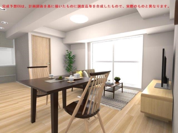 リビングダイニングは南東向きにつき採光良好
