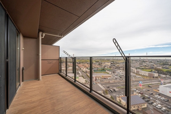 ■奥行2mのバルコニー