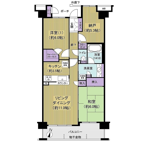 和室を採用した間取り