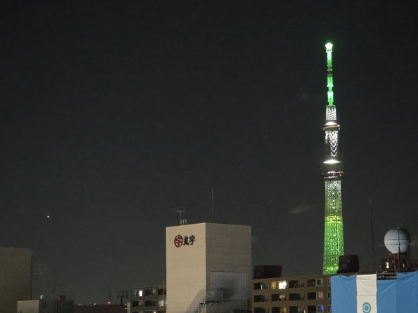 バルコニーより東京スカイツリーが望めます（天候による）