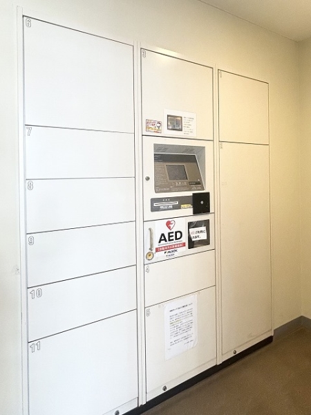 不在時でも荷物を受け取れる宅配ボックス。