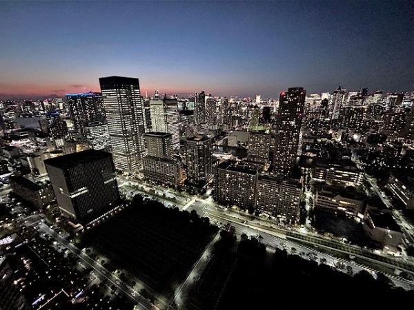 44階バルコニーからの夜景