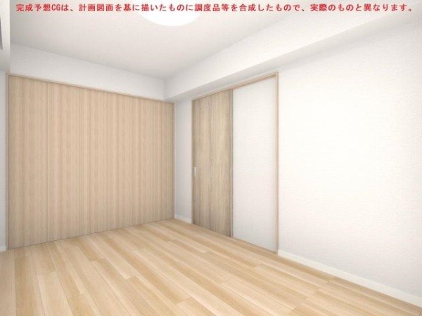 約6.2帖の洋室/完成予想CGです。