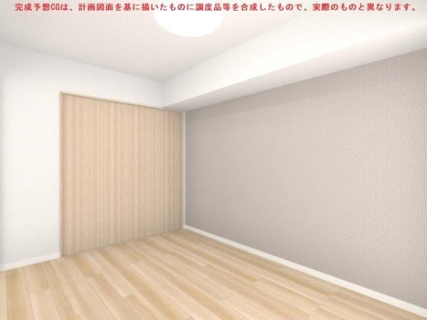 約6.0帖の洋室/完成予想CGです。
