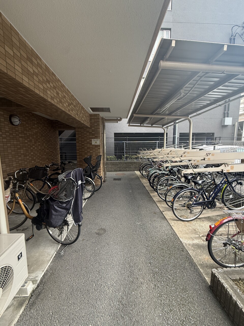 駐輪場の様子。
