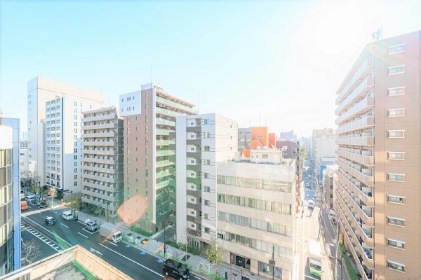 8階南東角住戸の為、眺望・陽当たり・通風良好