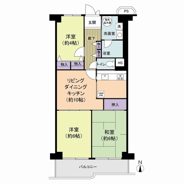 分譲時の3LDK仕様です