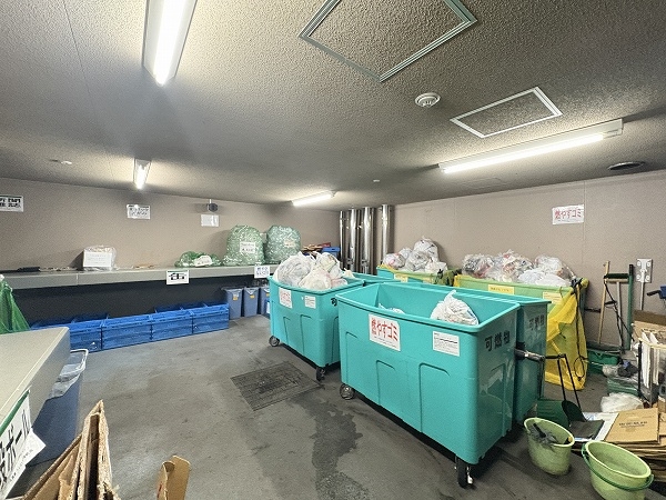 24時間利用可能なゴミ置き場